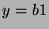 $ y=b1 $