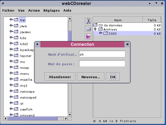 Login window