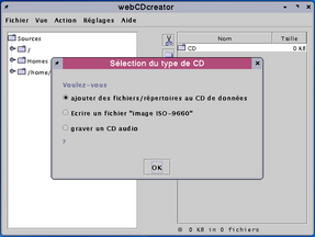 Selecting a CD type