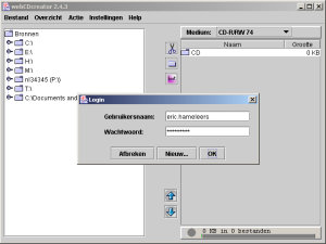 Login-scherm